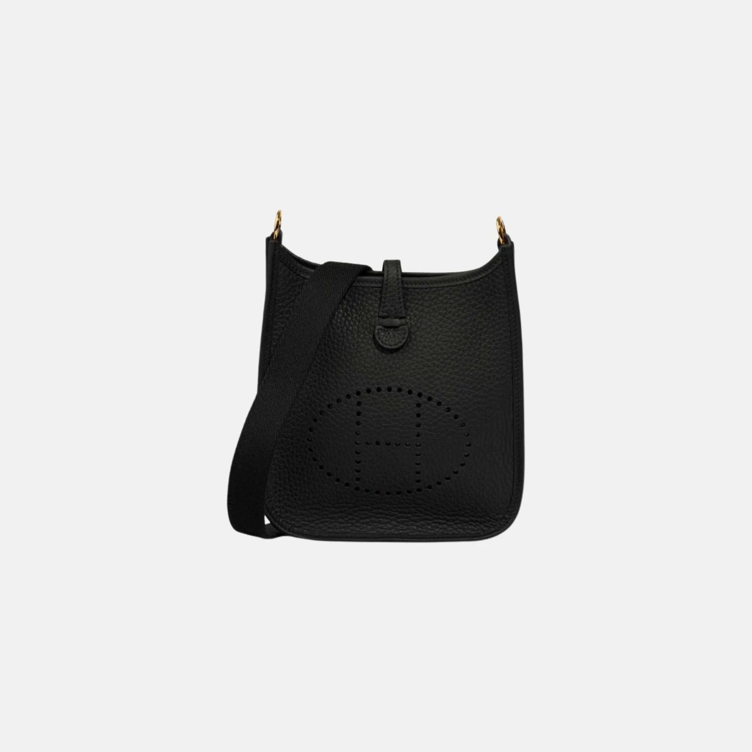 Hermes Evelyne 16 Noir Clemence GHW, Front