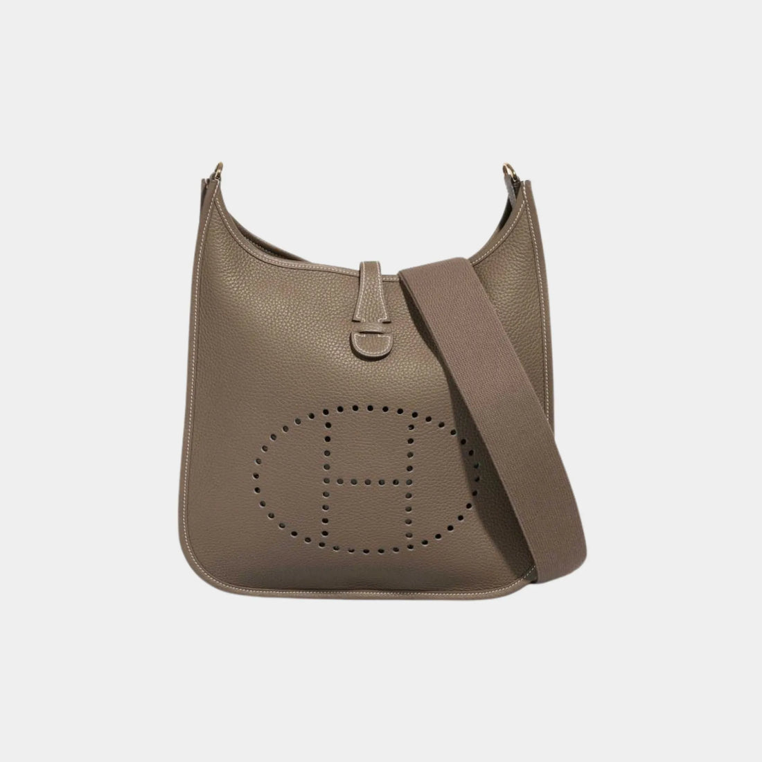 Hermes Evelyne 29 Taurillon Clemence Etoupe GHW,