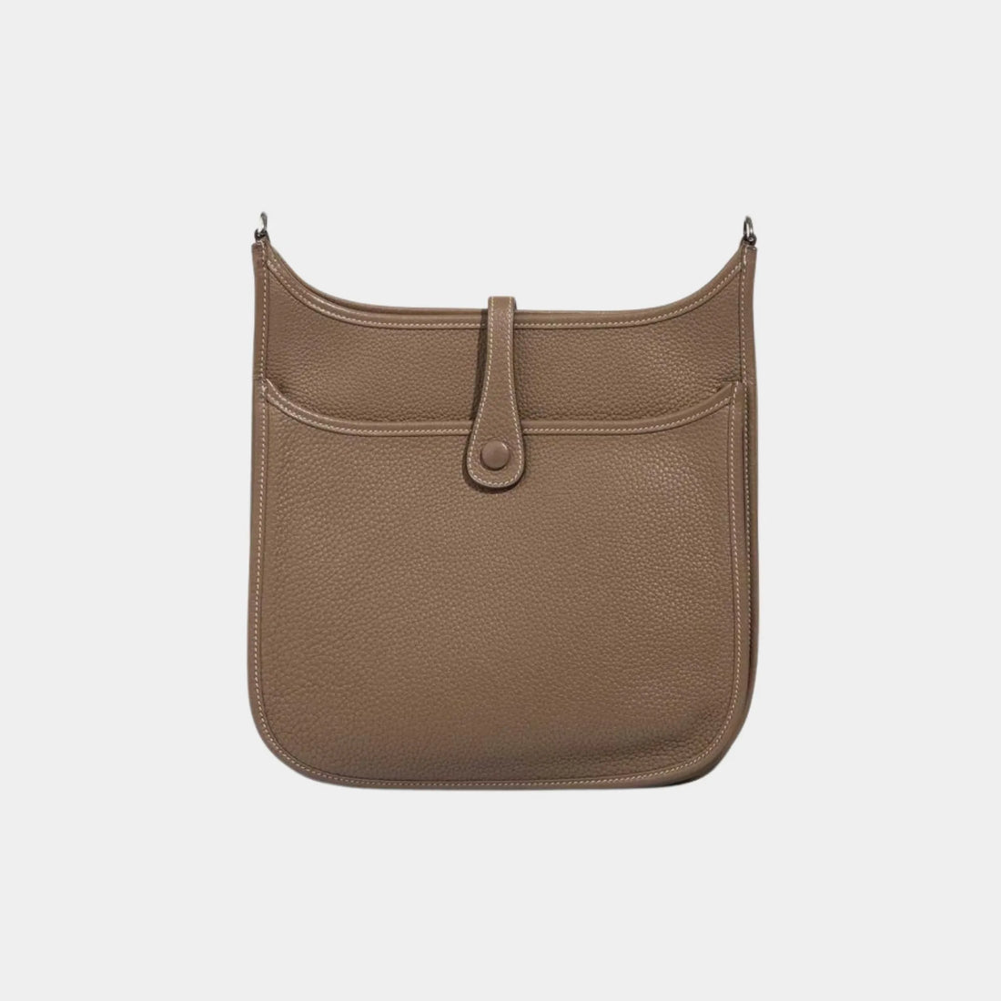 Hermes Evelyne 29 Taurillon Clemence Etoupe GHW، من الخلف