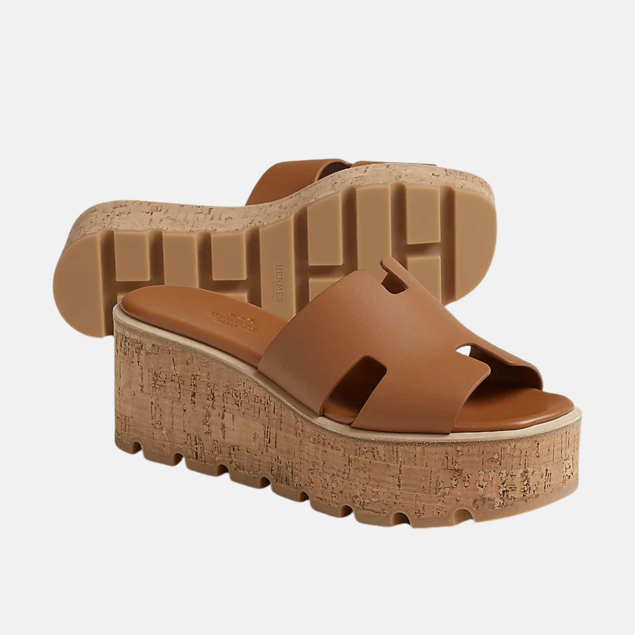 Hermes Eze 30 Sandal Naturel, Front