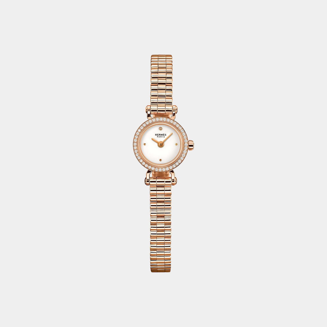 Hermes Faubourg Rose Gold 15 mm Watch With Rose Gold Bracelet
