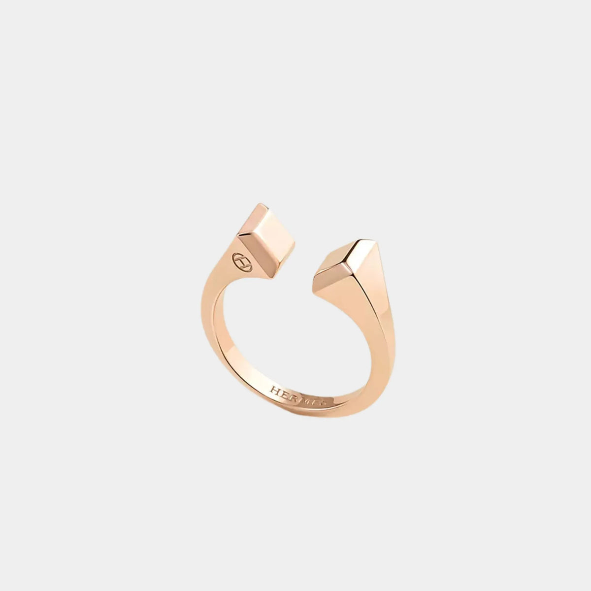 خاتم Forge Nail كبير من ذهب وردي