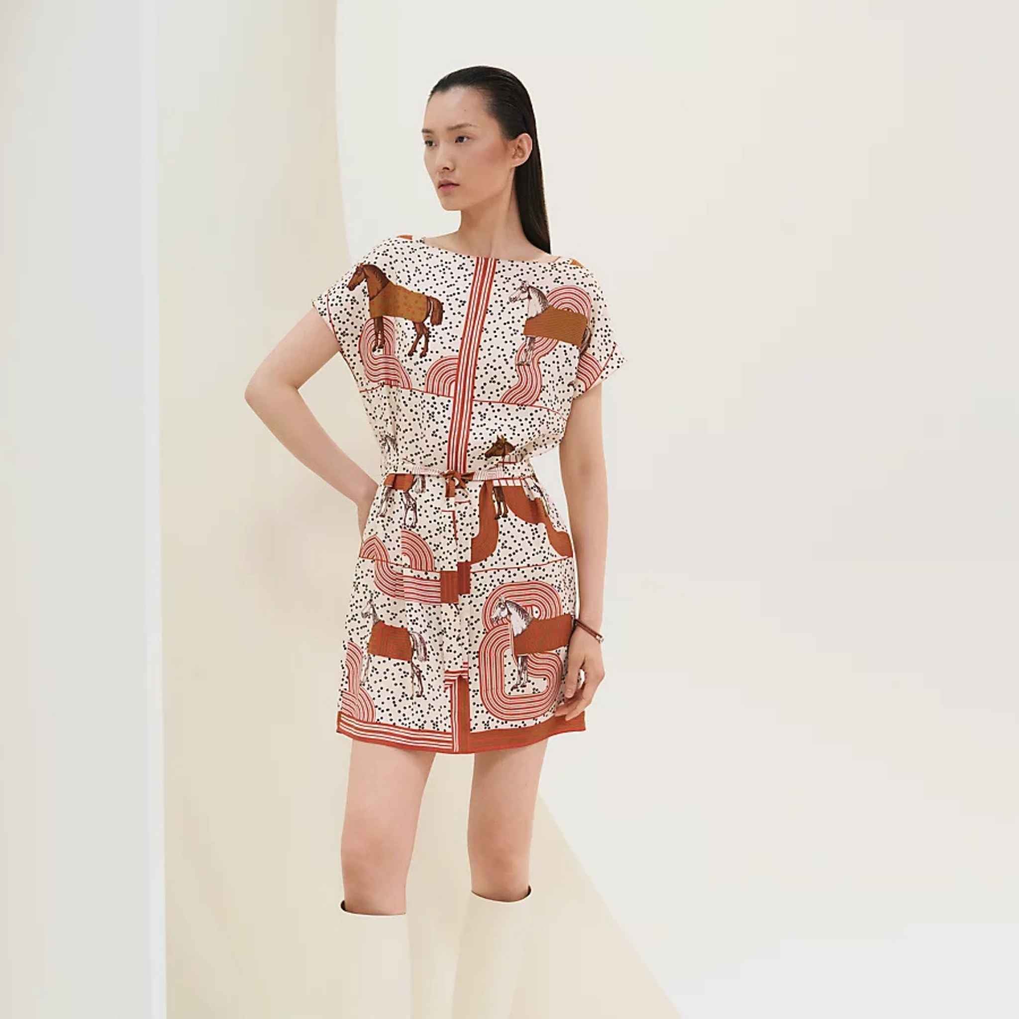 Hermes Garde Robe Pop Classic Tunic, Front