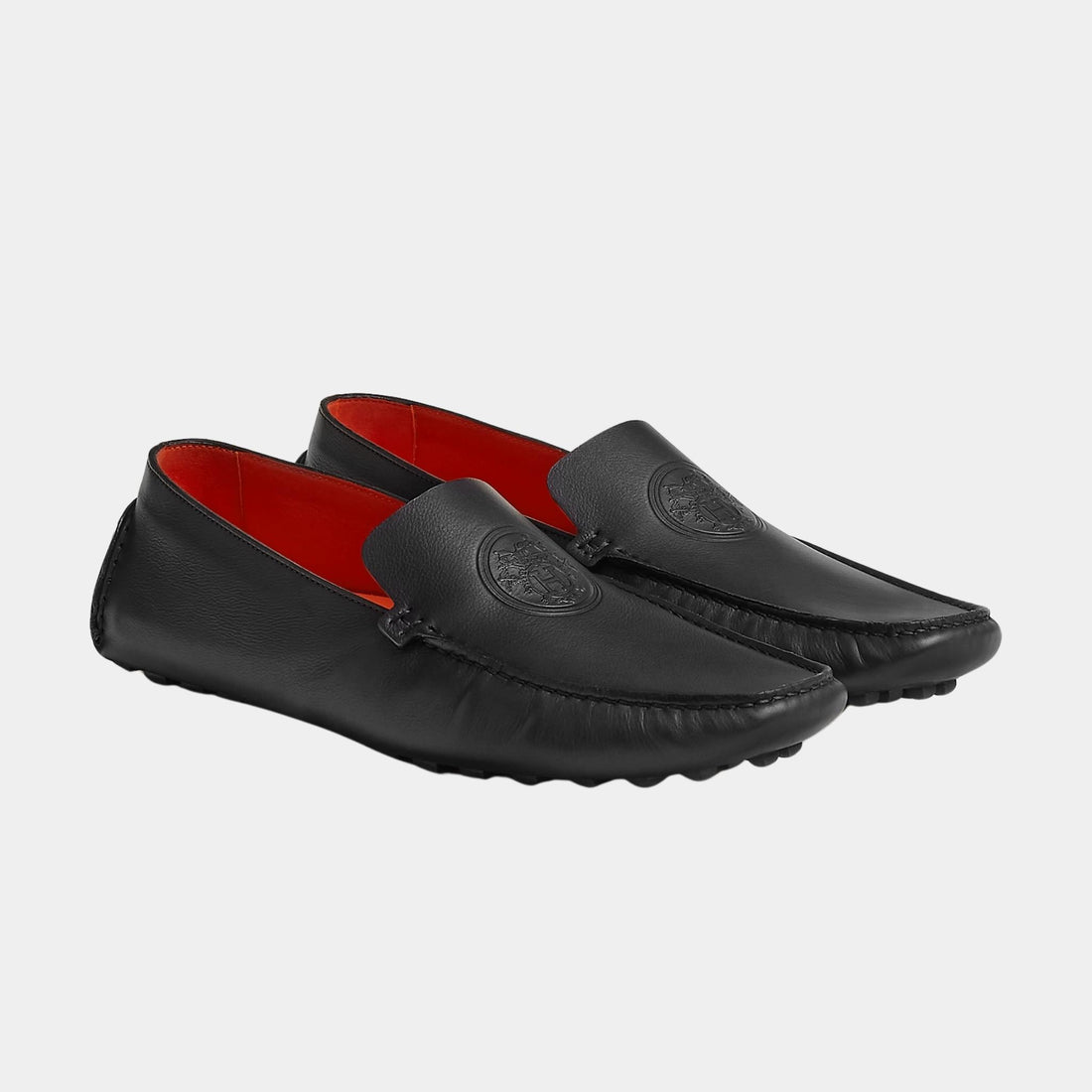 Hermes Gustave Loafer in Supple Calfskin, Front