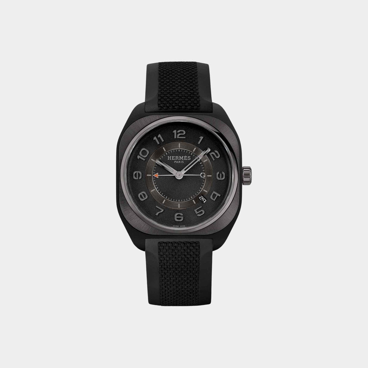 H08 Graphene Watch With Satin-Brushed Ceramic Sunburst Bezel