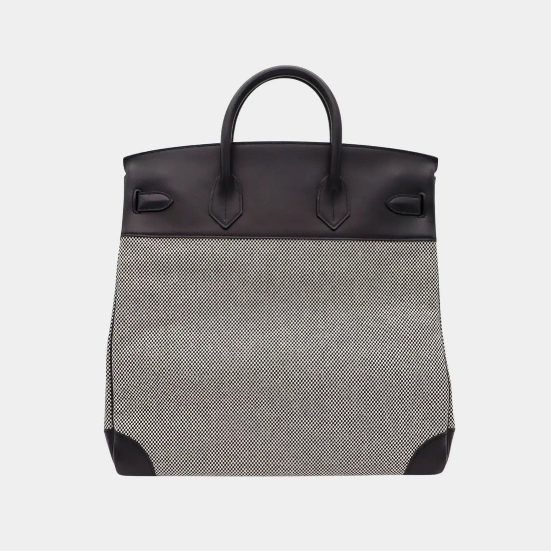 Hermes Hac 40 Swift Toile H Canvas Black PHW