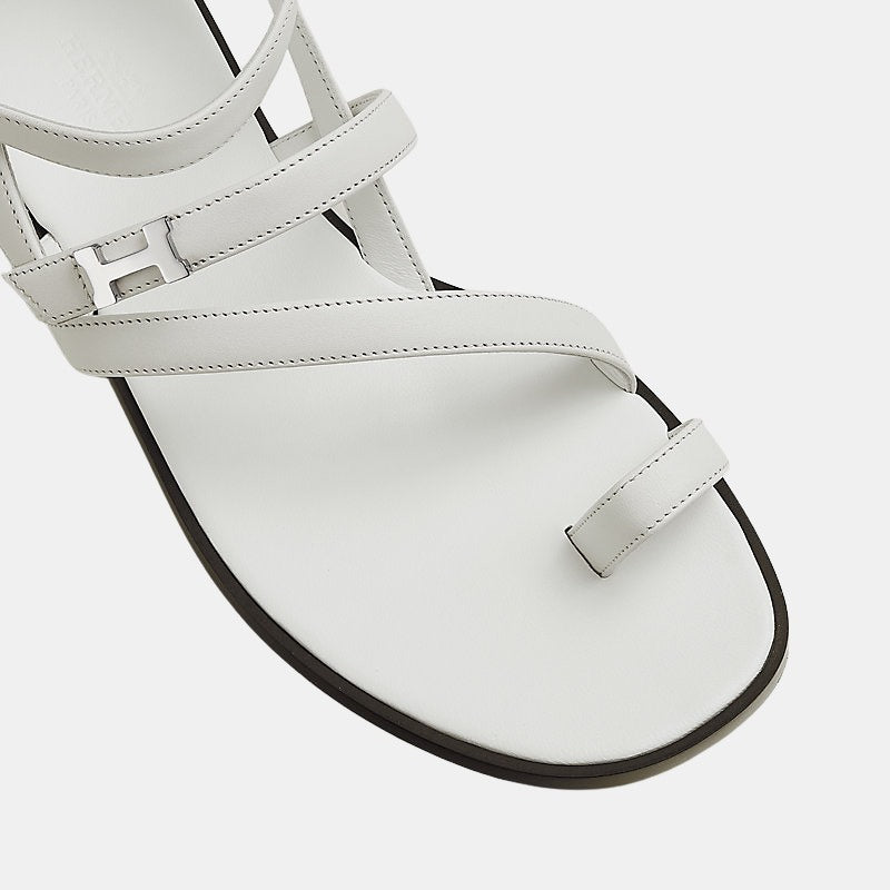 Hermes Harmonie Sandal, White, Top