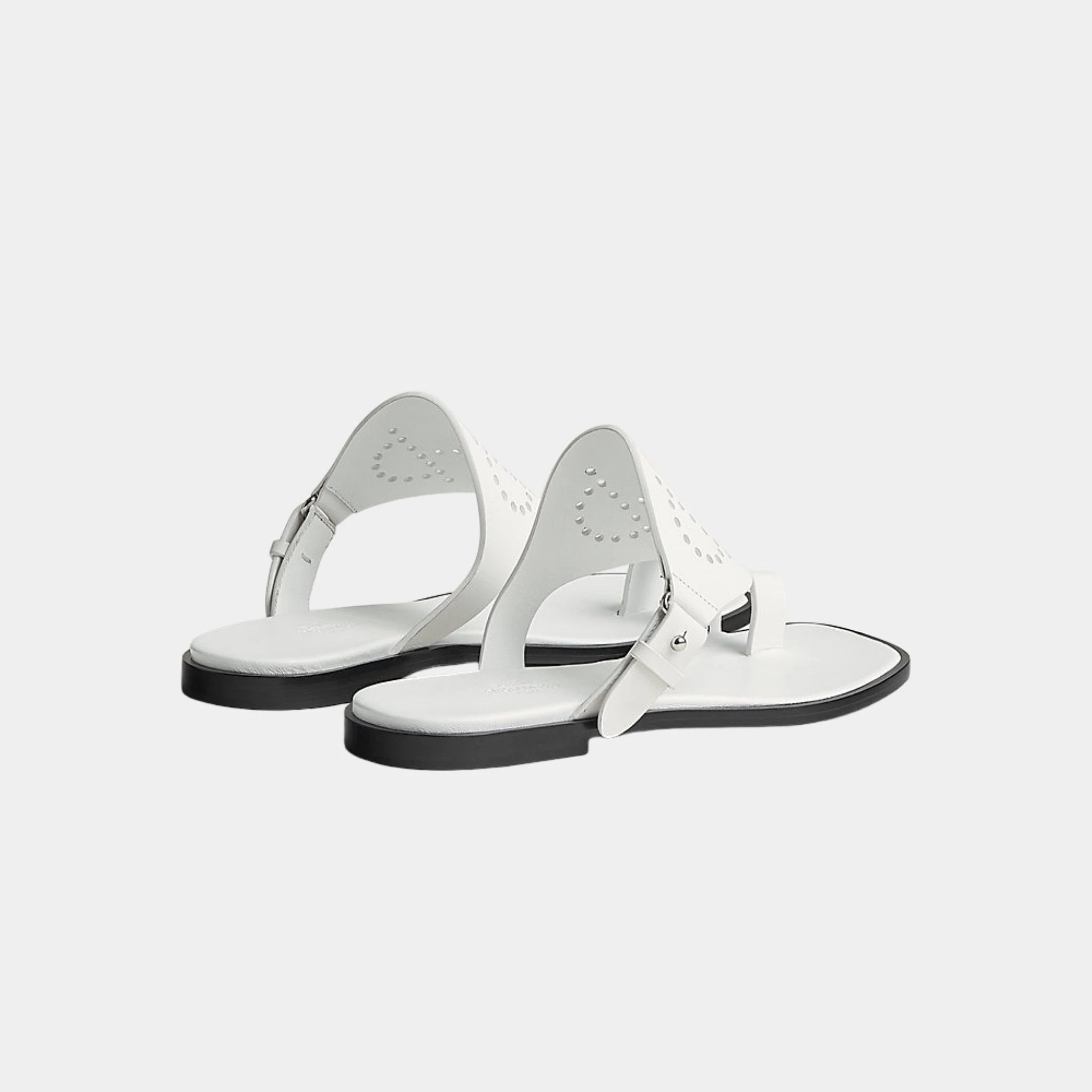 【23AW★エレガントな見た目に♪】HERMES ヘラ Hera sandal Hermes Hera Sandal Calfskin With Perforations – SANDS