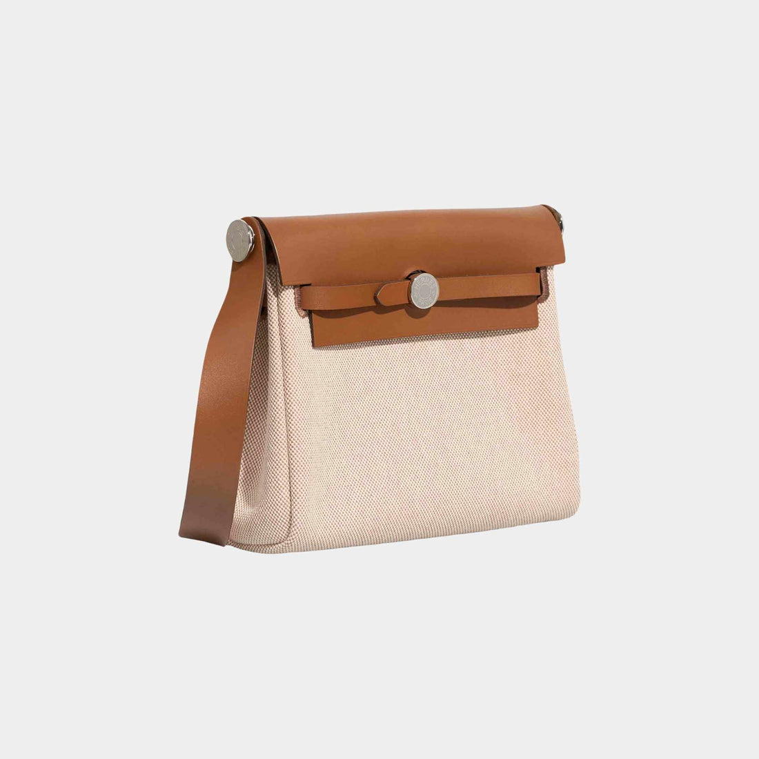 هيرمس Herbag Mini Vache Hunter Toile Naturel Ecru، جانب