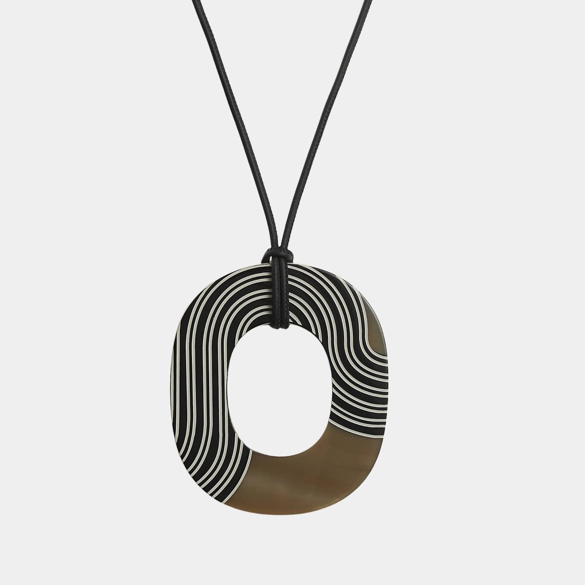 Hermes Isthme Pop Pendant Large Model, Gris Clair