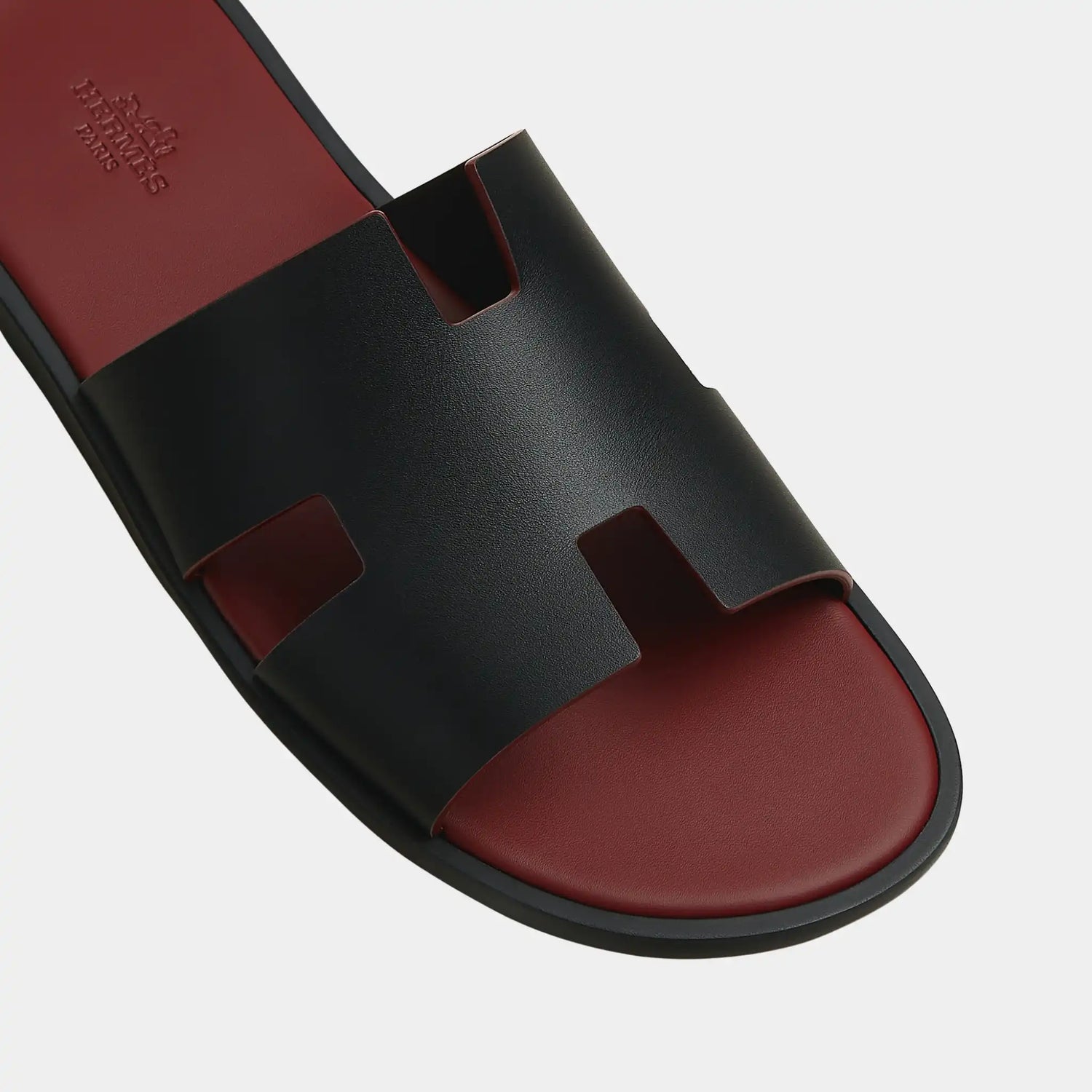 Hermes Izmir Sandal In Calfskin, Rouge H, Top