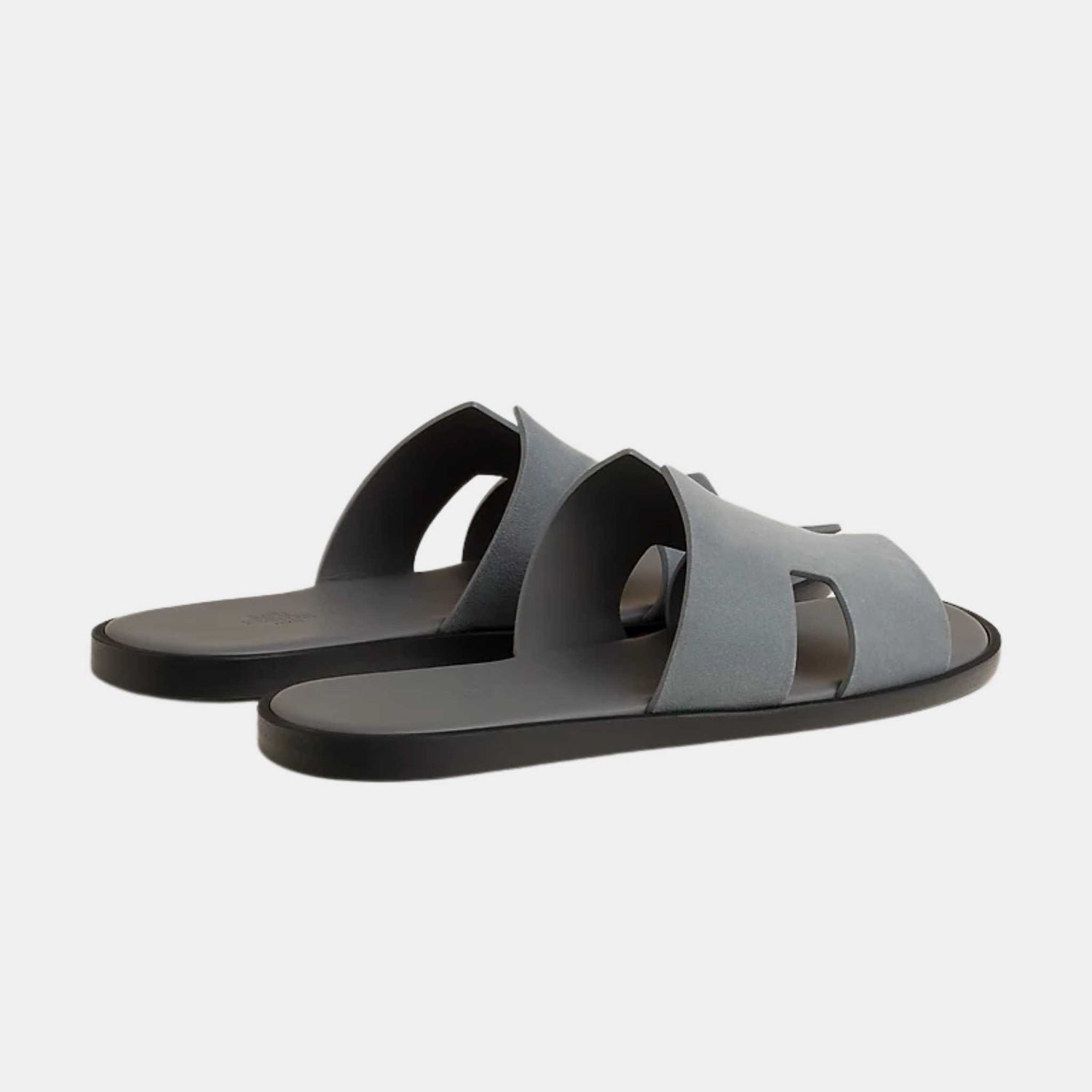 Hermes Izmire Sandals Storm Gray, Rear View