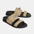 Hermes Jackson Sandals Biege Linen, Front And Side View  