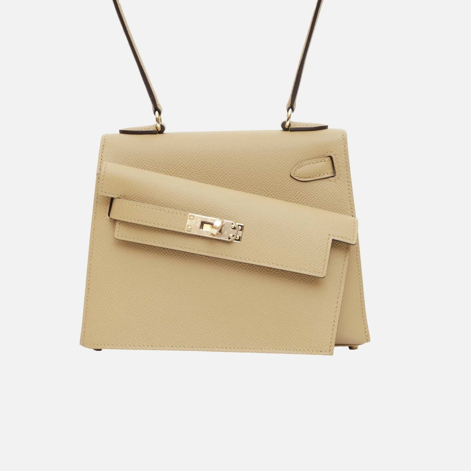 Hermes Kelly 20 En Desordre Poussiere Epsom GHW, Back