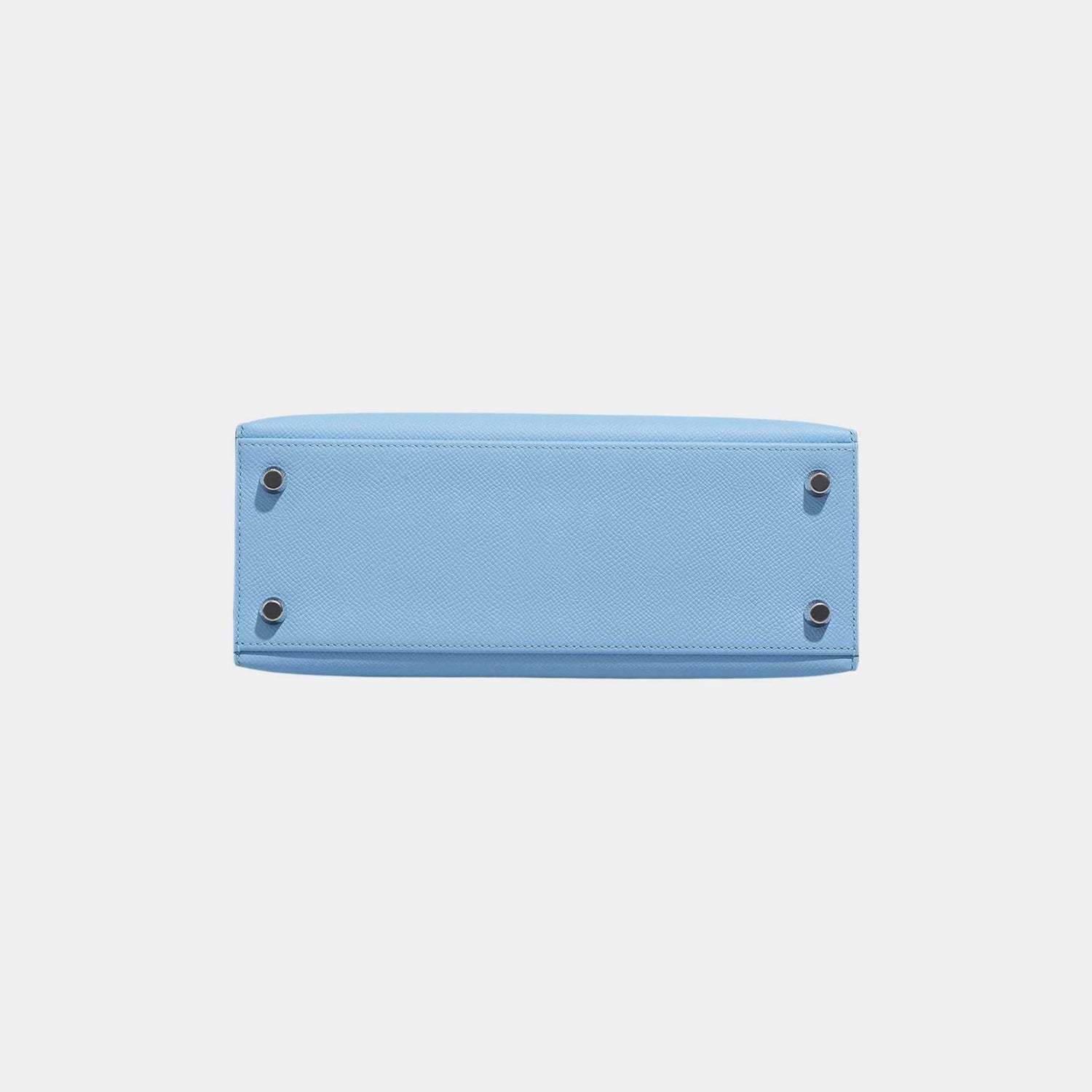 Hermes Kelly 25 Epsom Bleu Celeste PHW, Bottom