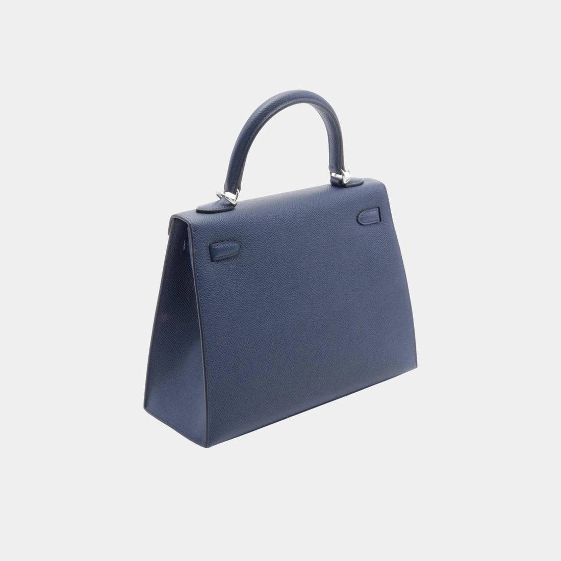 Hermes Kelly 25 Epsom أزرق ليلي PHW، من الخلف
