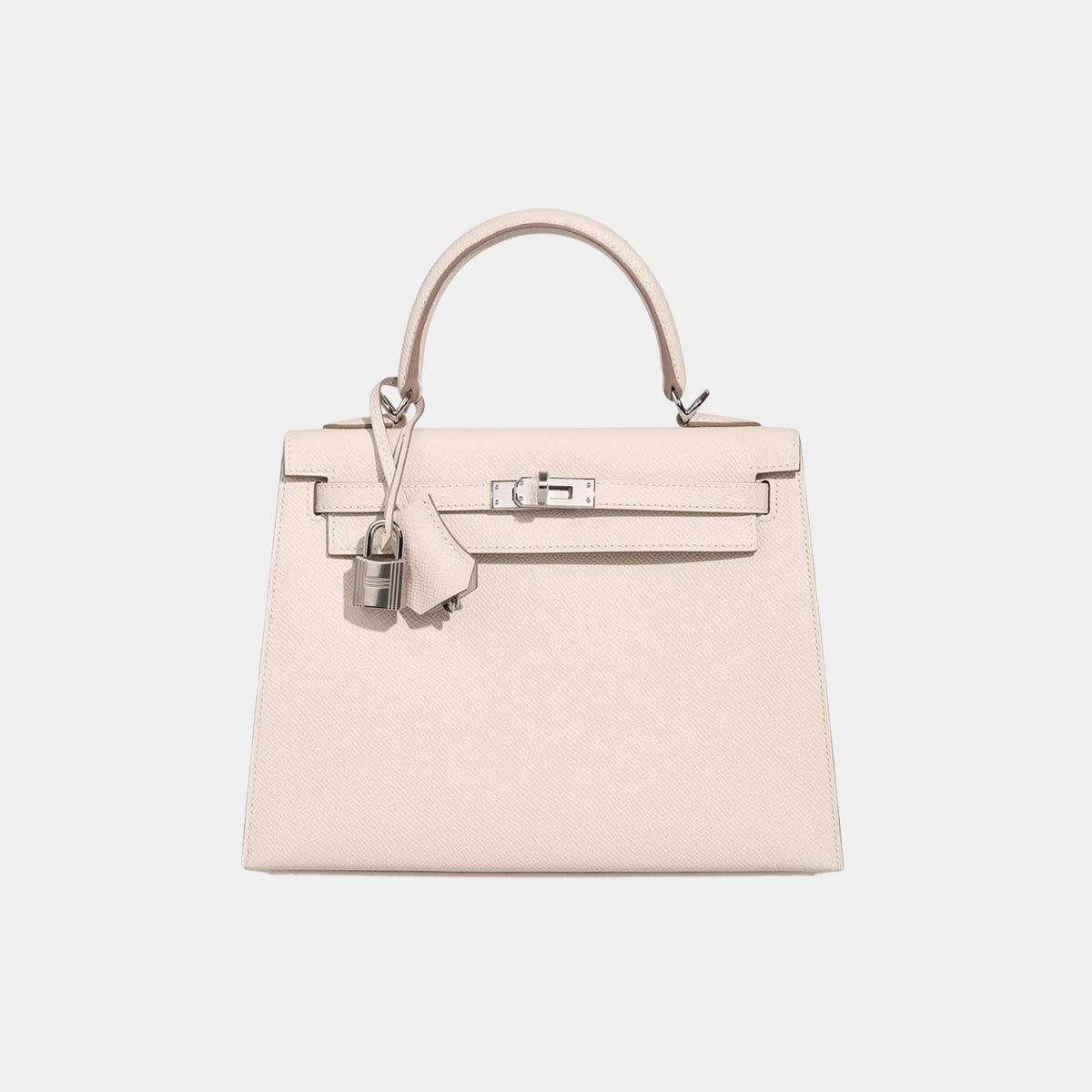 حقيبة Kelly 25 Epsom بلون Craie PHW