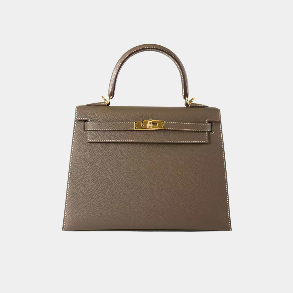 حقيبة Kelly 25 Epsom بلون Etoupe GHW