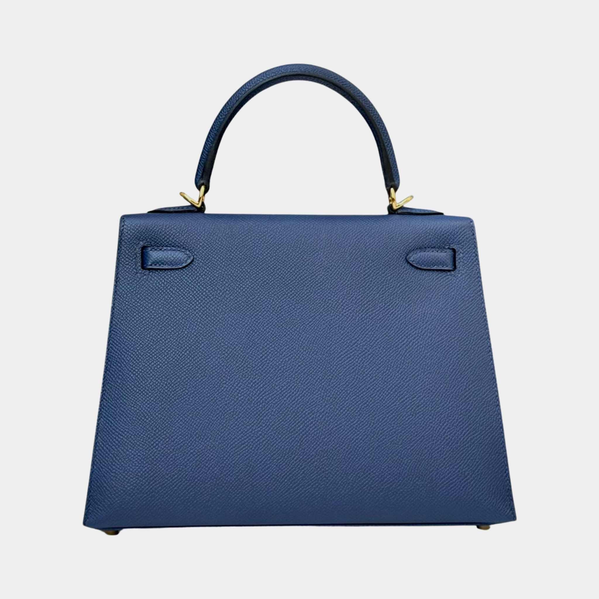 Hermes Kelly 25 Epsom Gris Misty, Back