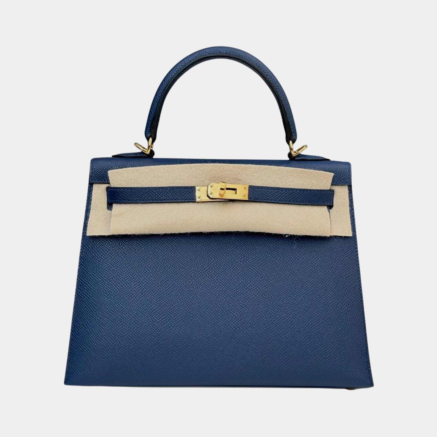 Hermes Kelly 25 Epsom Gris Misty, Front