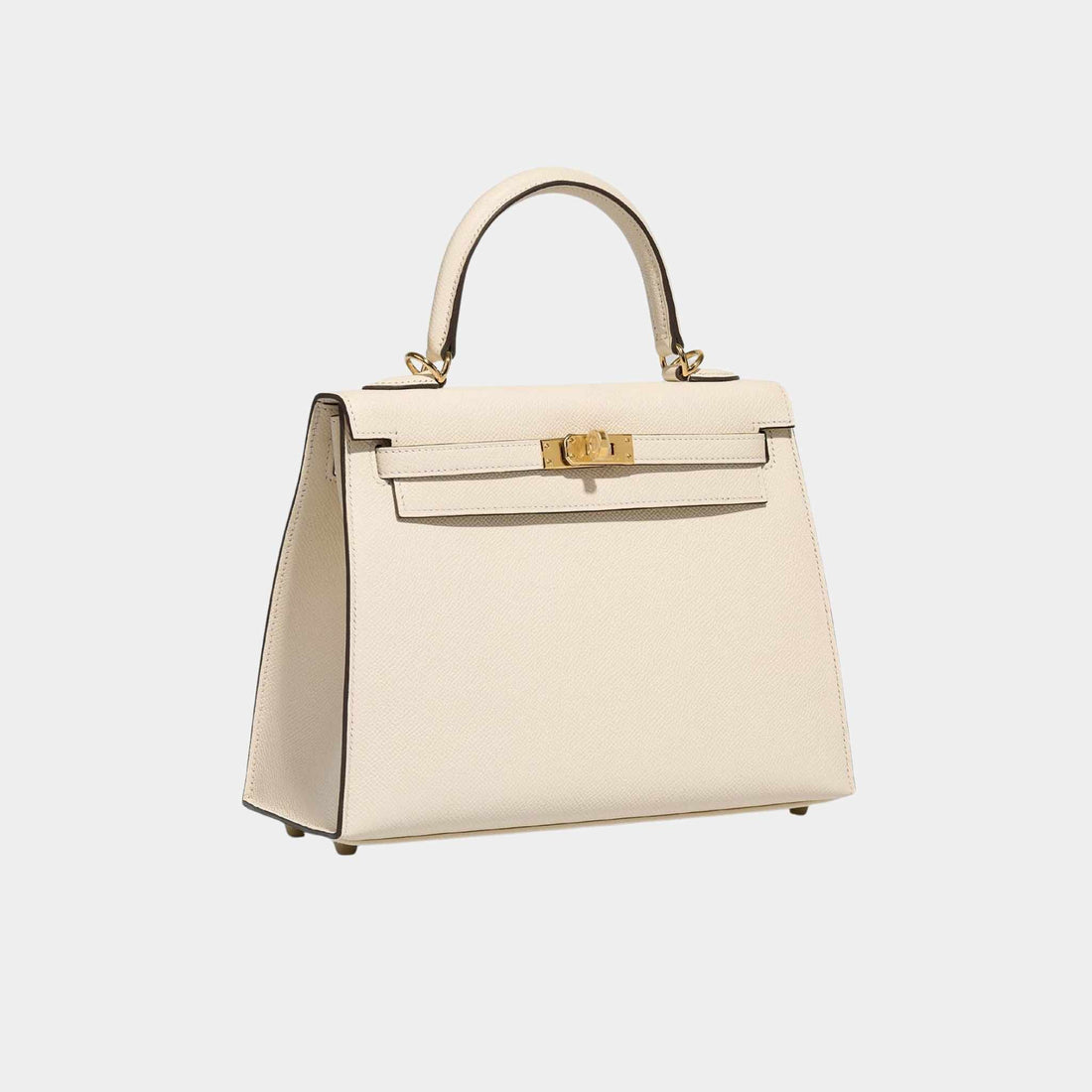 Hermes Kelly 25 Epsom Nata GHW، من الجانب