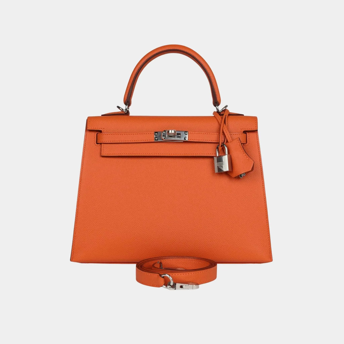حقيبة Kelly 25 Epsom برتقالي H PHW