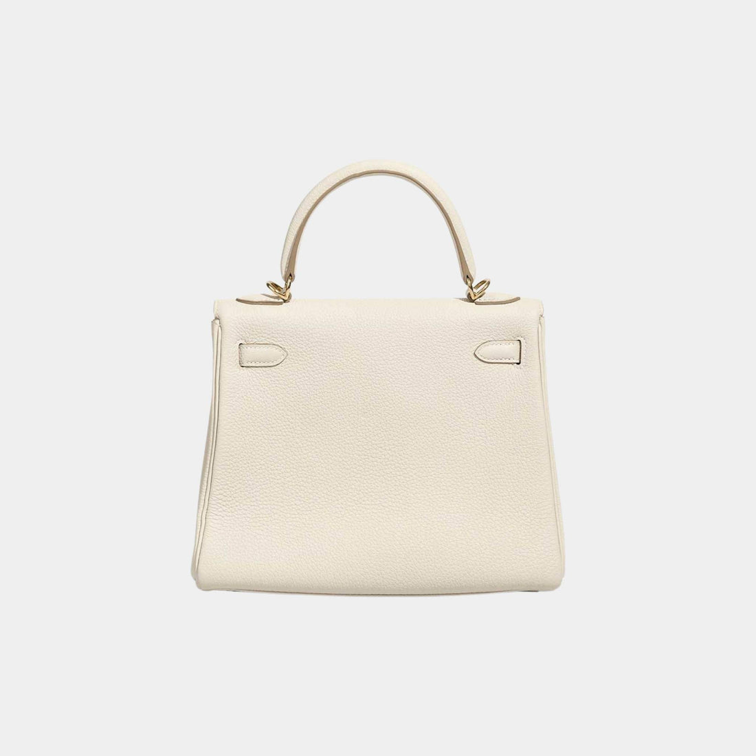 Hermes Kelly 25 من جلد Togo بلون Beton مع GHW، من الخلف