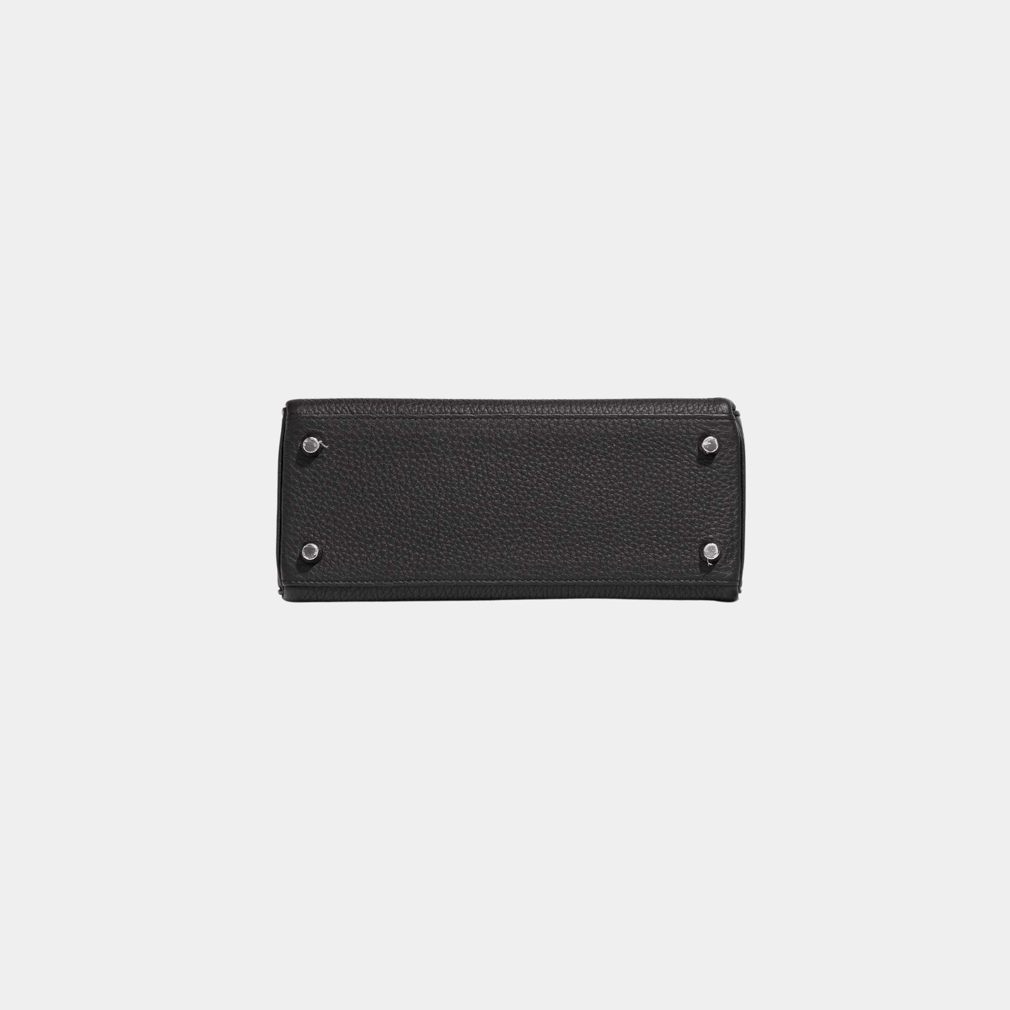 Hermes Kelly 25 Togo Black PHW, Bottom