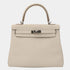 Hermes Kelly 25 Togo Craie PHW, Front