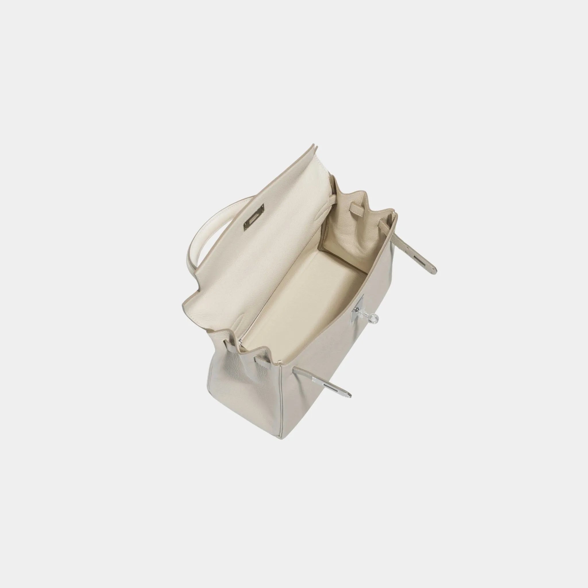 Hermes Kelly 25 Togo Craie PHW, Top