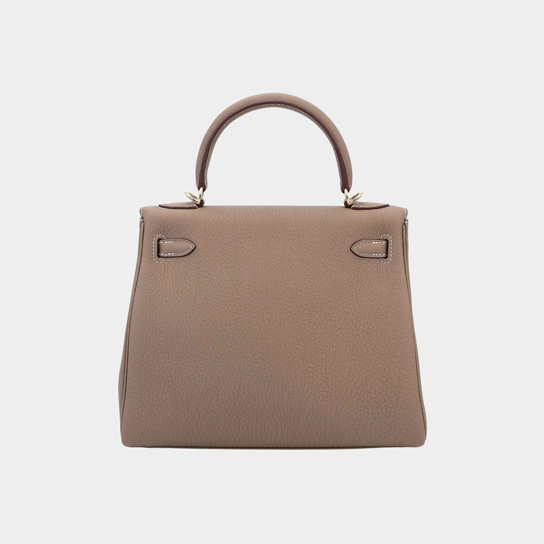 Hermes Kelly 25 Togo Etoupe GHW، من الخلف