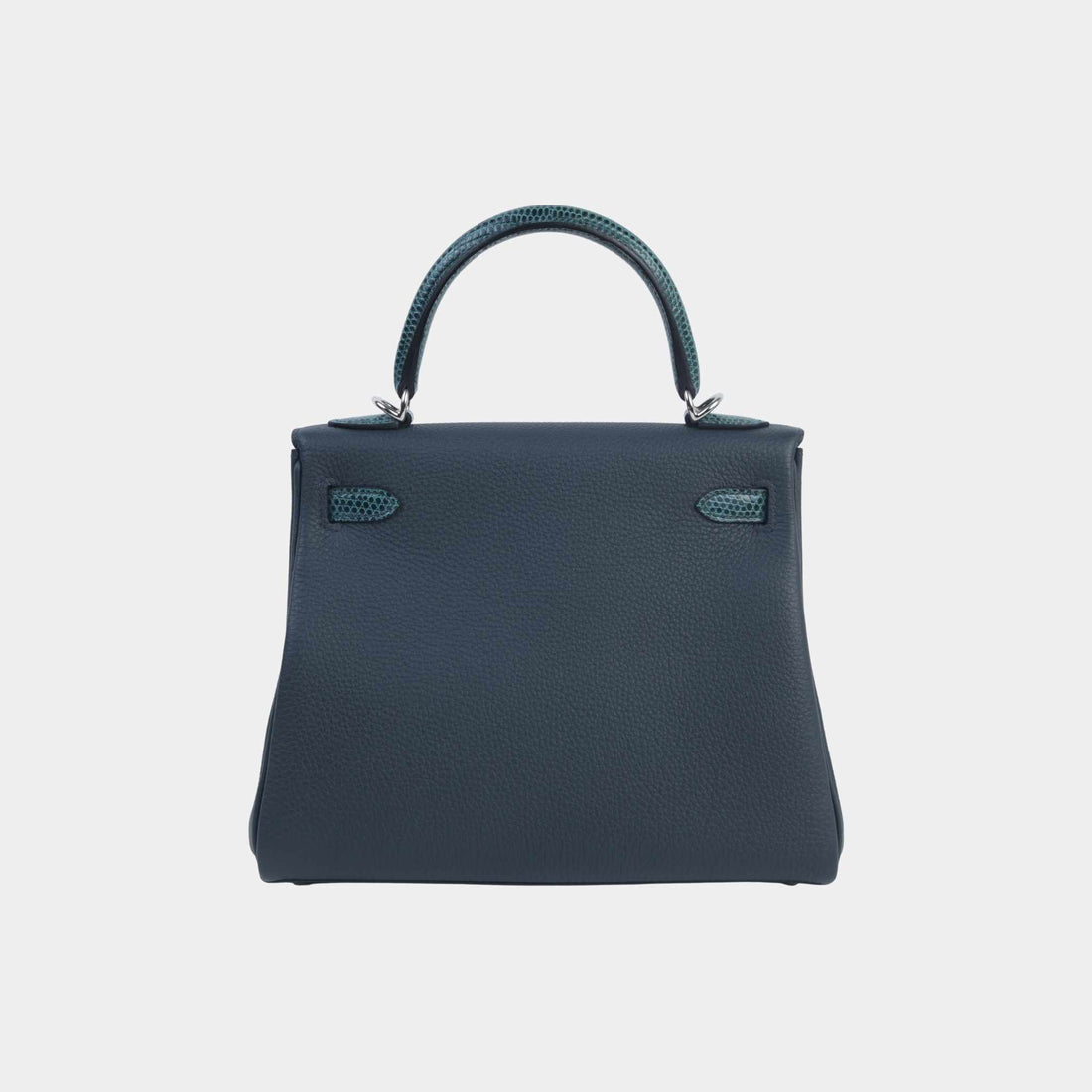 Hermes Kelly 25 Touch Togo Lizard Vert Cypress/Vert Rousseau، من الخلف