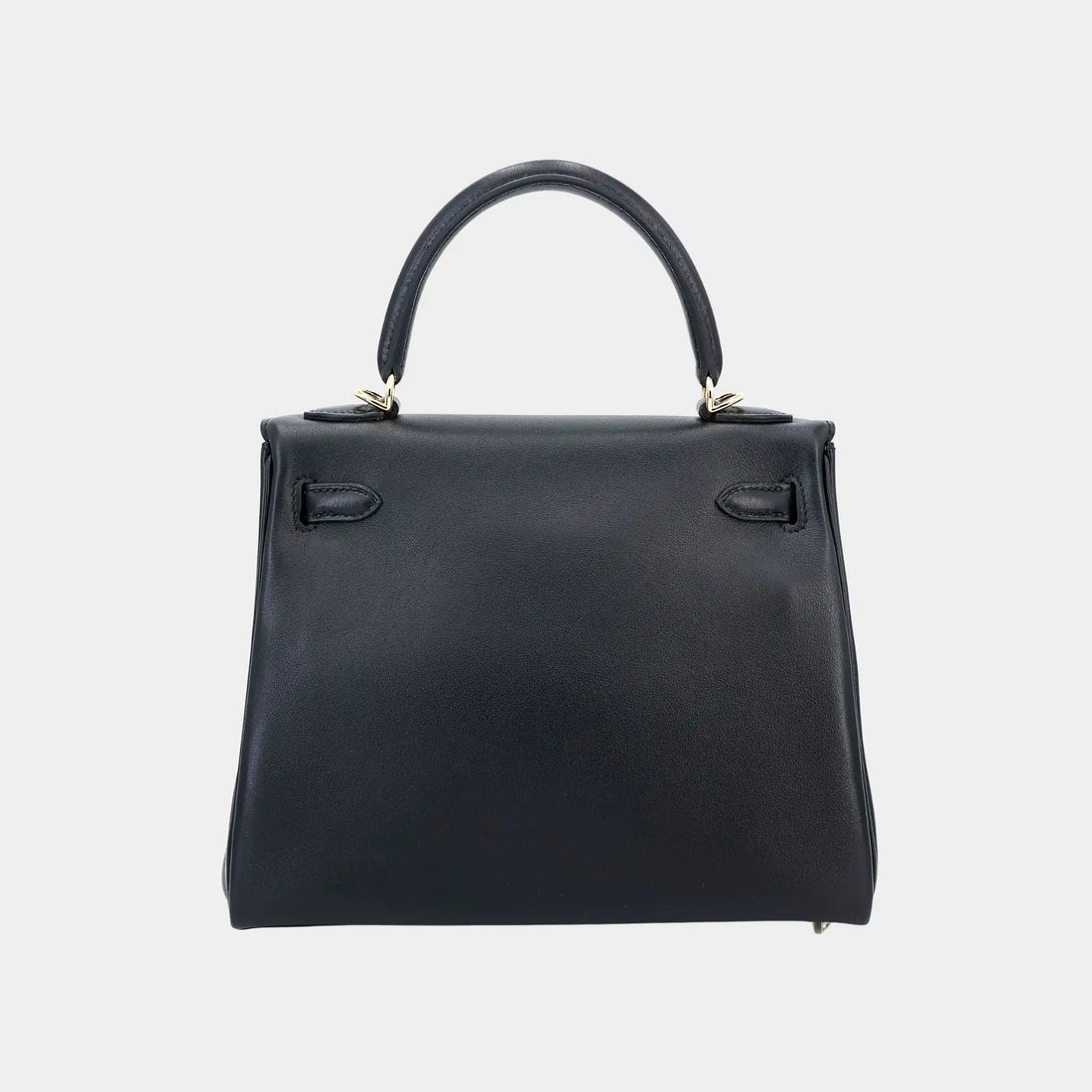 Hermes Kelly 25 Veau Cheri أسود GHW، من الخلف