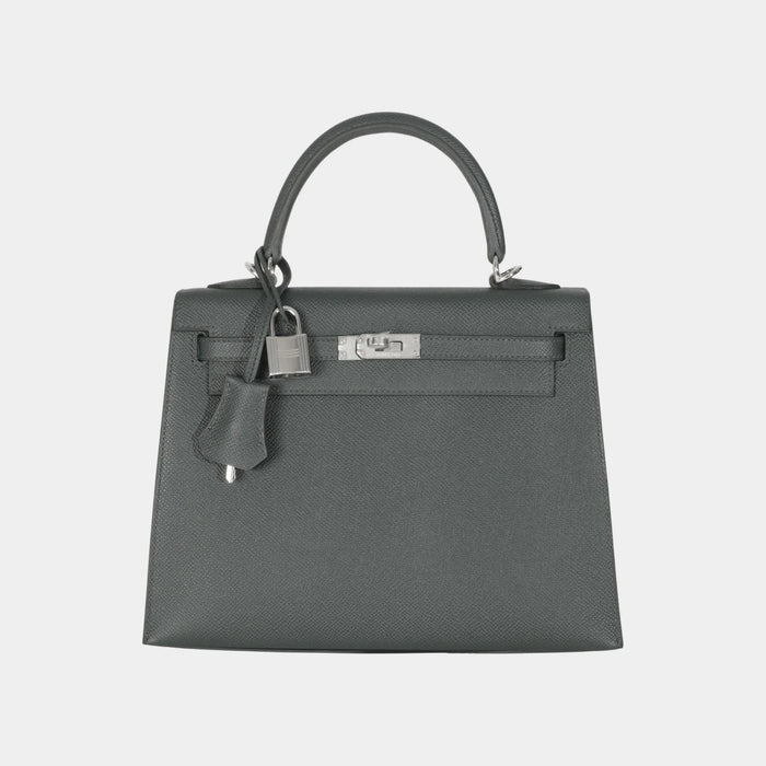 Hermès Kelly 28 in Vert Mangrove Epsom leather, palladium hardware