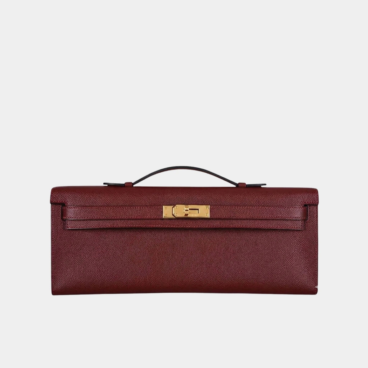 Kelly Cut Clutch Epsom Rouge H GHW