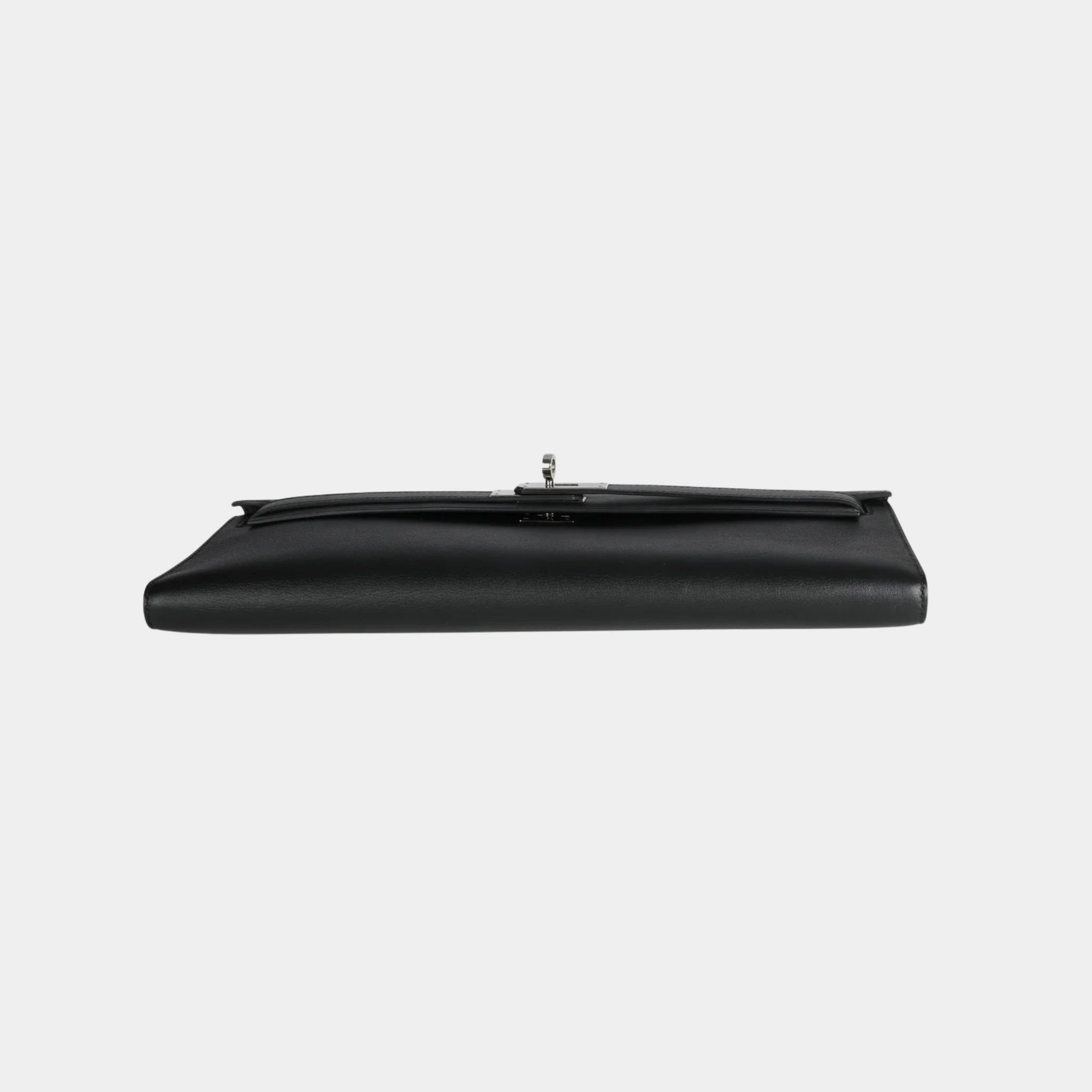 Kelly Cut Clutch Swift Black PHW