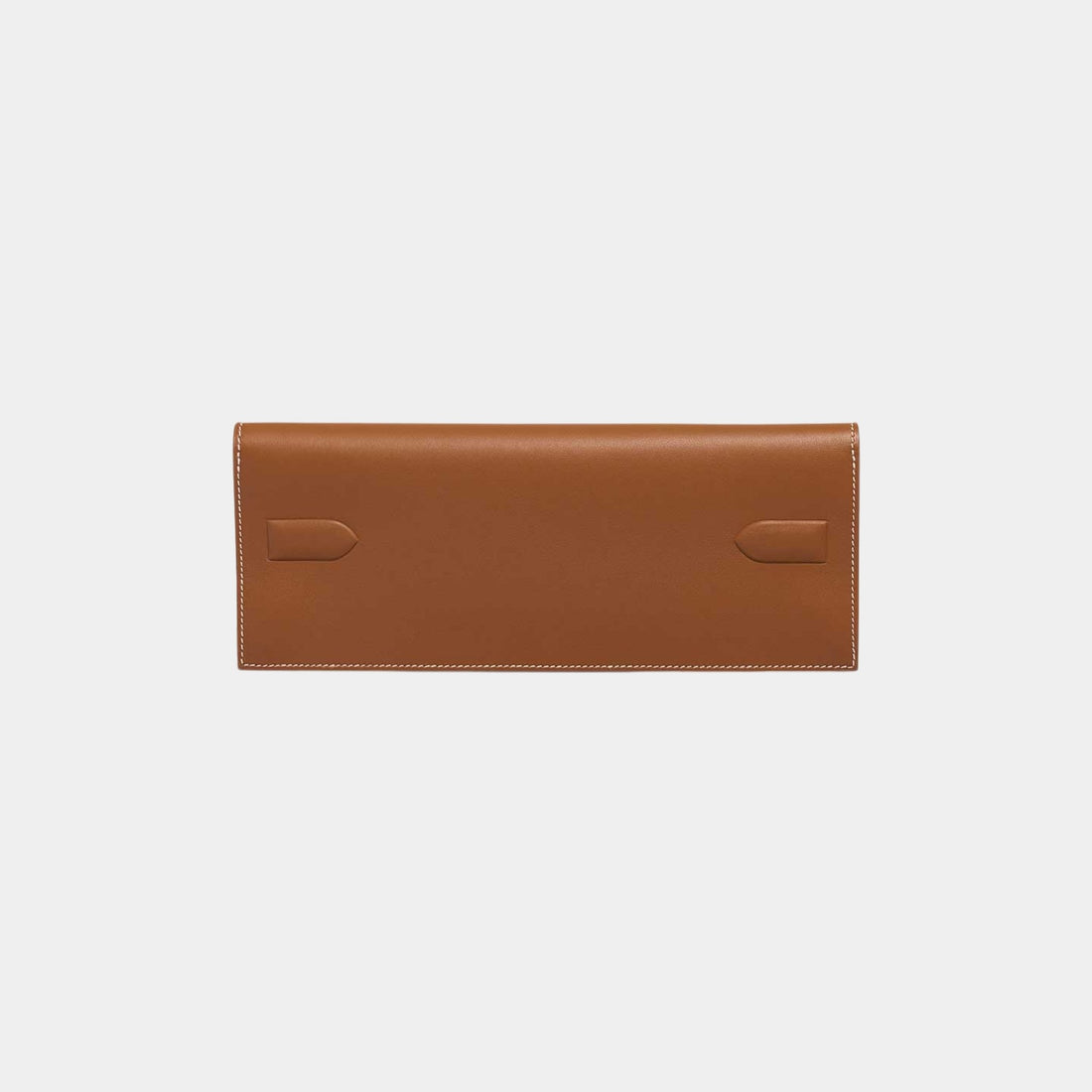 Hermes Kelly Cut Shadow Clutch Swift Gold، الجهة الخلفية