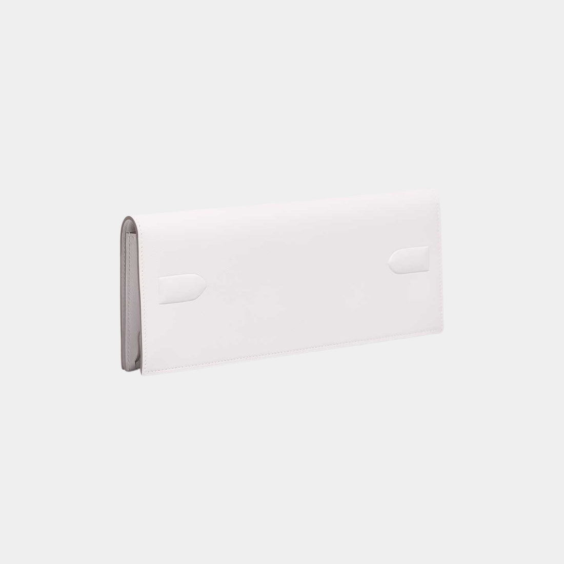 Hermes Kelly Cut Shadow Clutch Swift New White, Back