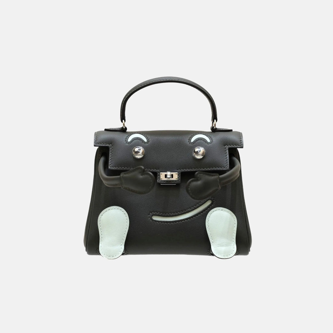 Hermes Kelly Doll Vert Fonce Vert Peppermint Swift PHW, Front