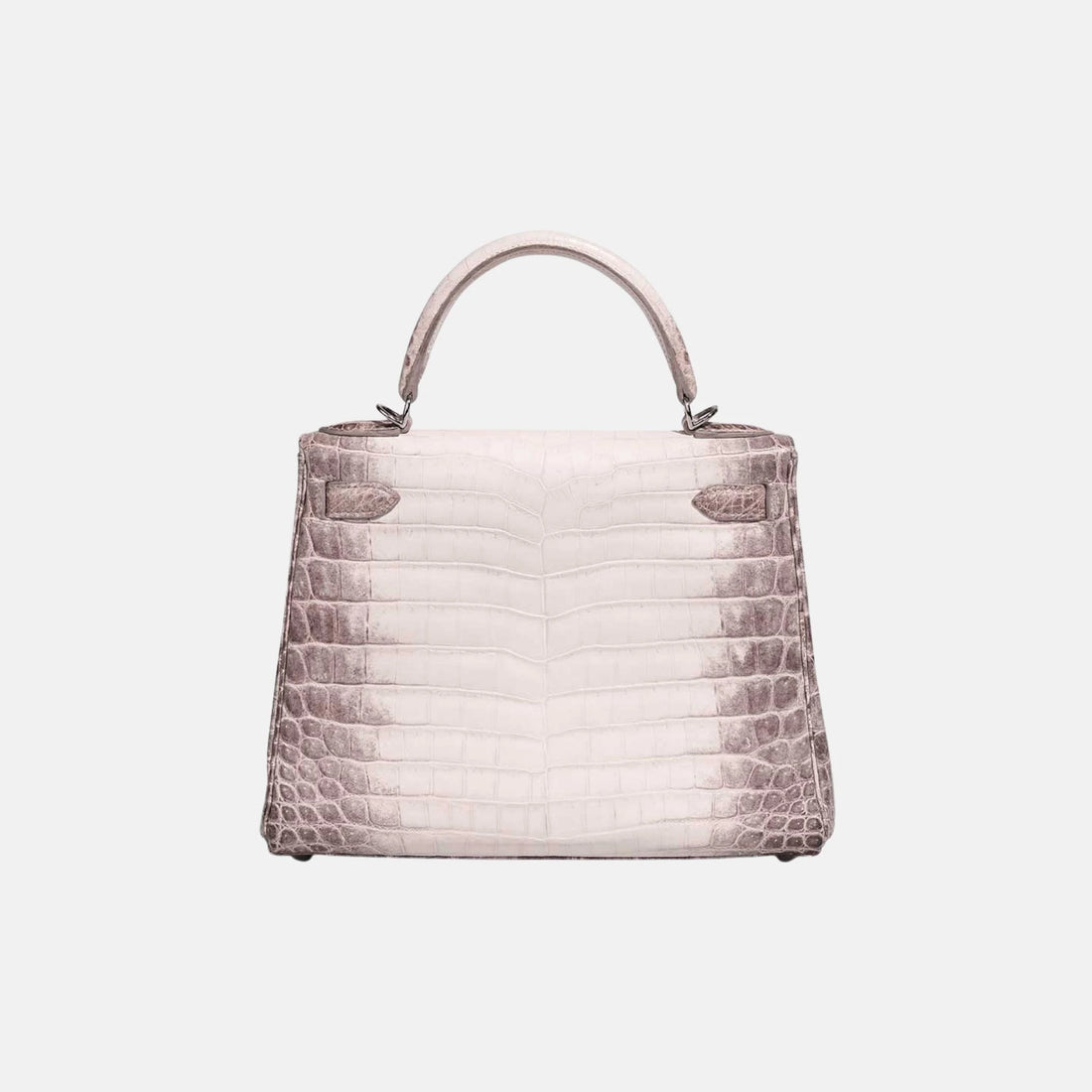 Hermes Kelly Himalaya 28 Niloticus Crocodile White, Back