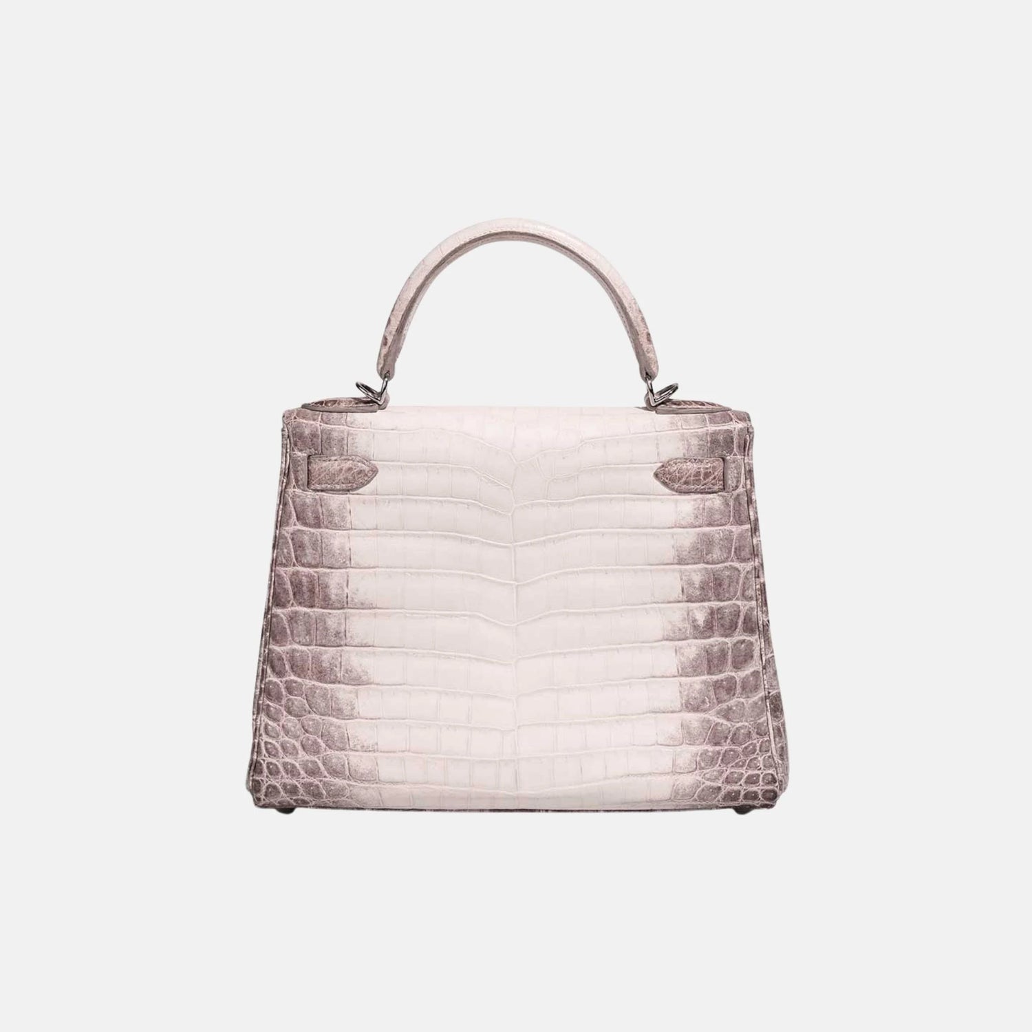Hermes Kelly Himalaya 28 Niloticus Crocodile White, Back