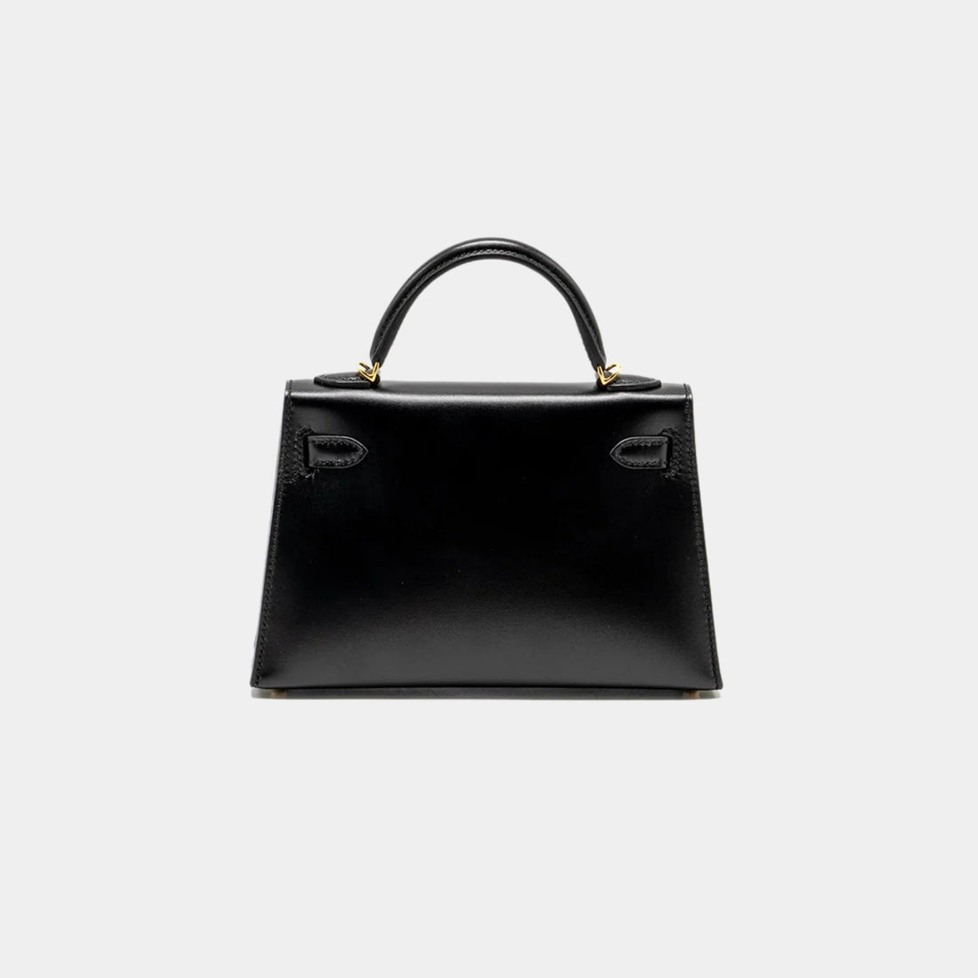 Hermes Kelly Mini Box أسود GHW، من الخلف