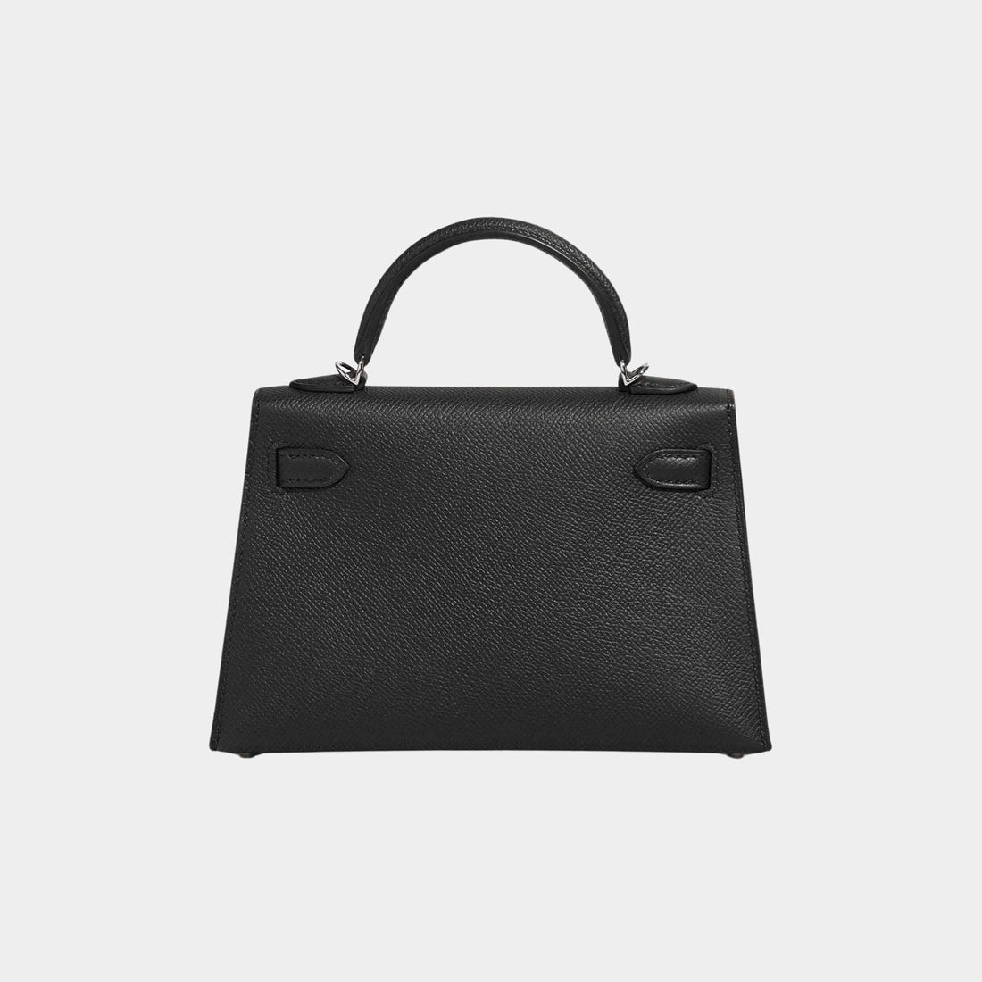 Hermes Kelly Mini Epsom Black PHW، من الخلف