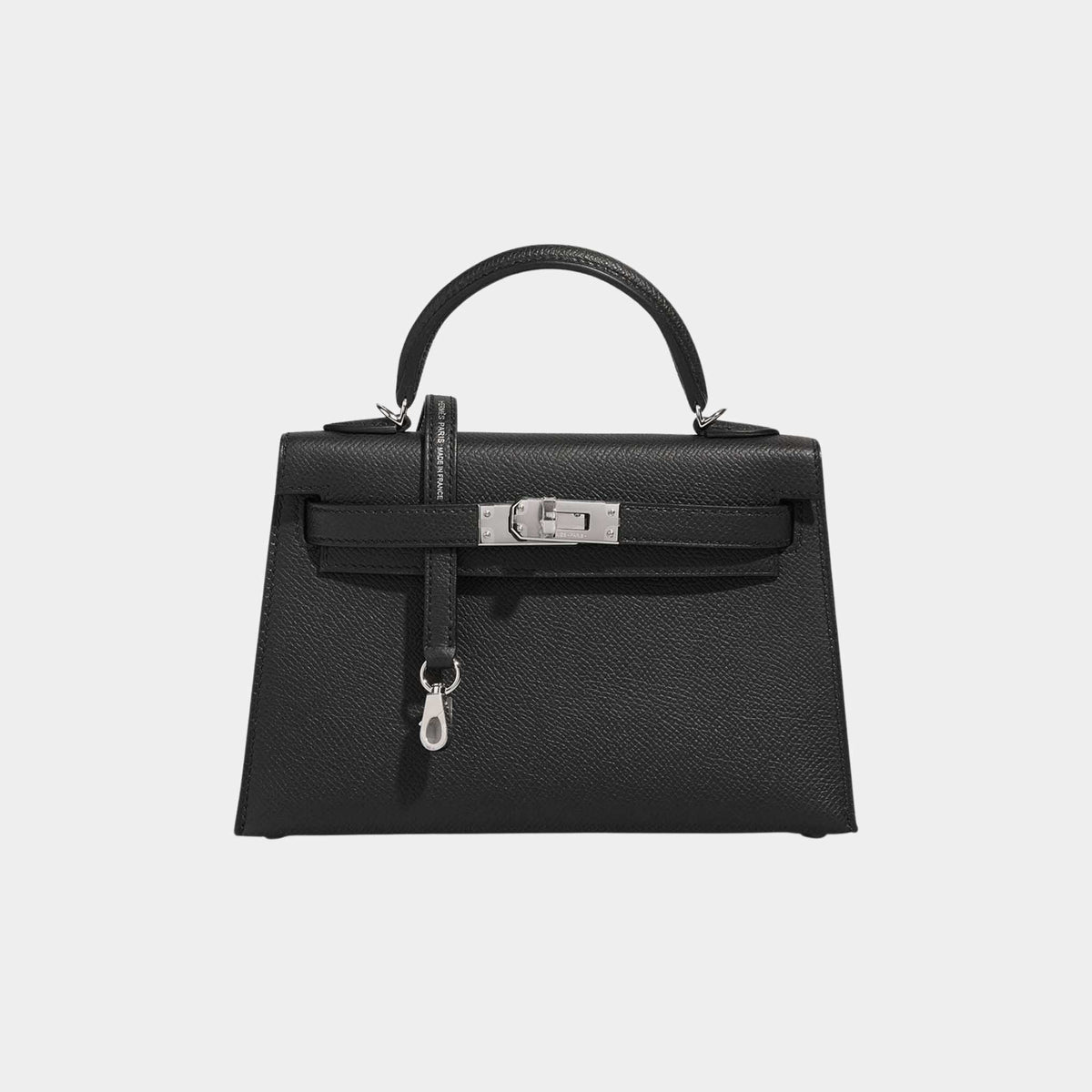 حقيبة Kelly Mini Epsom باللون الأسود PHW