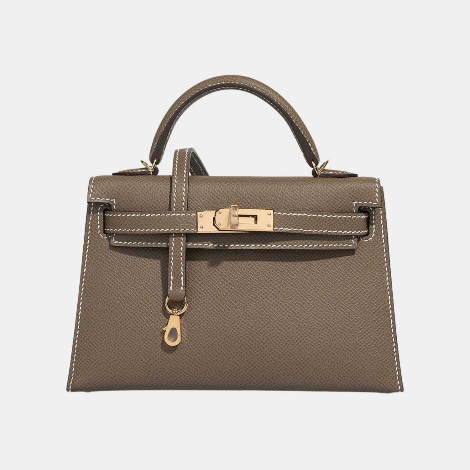 Hermes Kelly Mini Epsom Etoupe, Front