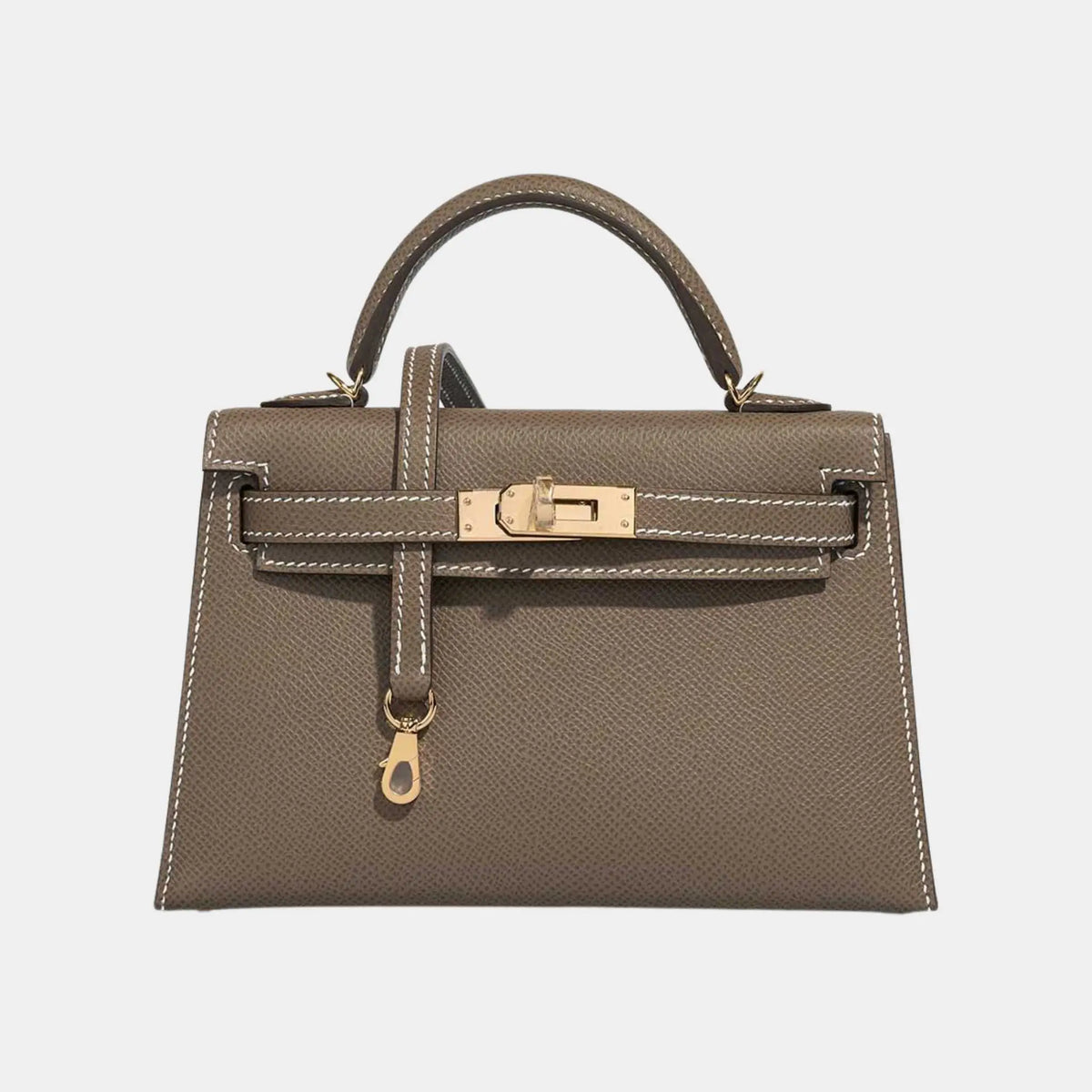 Kelly Mini Epsom Etoupe GHW