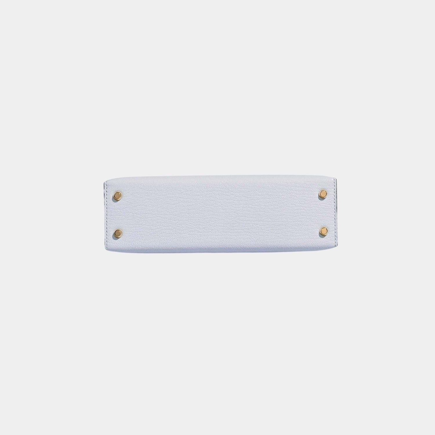 Hermes Kelly Mini II 20 Chevre Mysore Blue Brume, Bottom