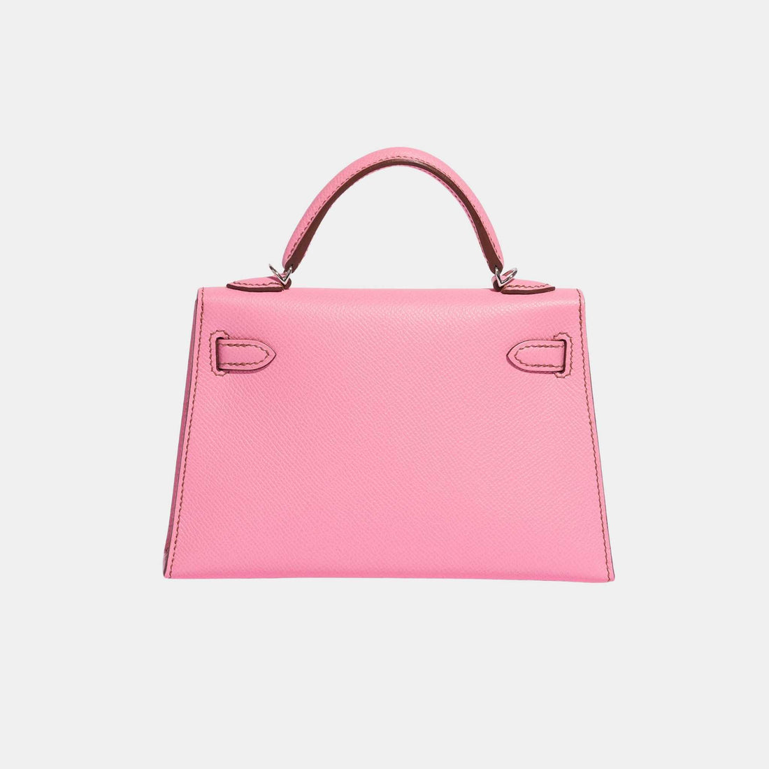 Hermes Kelly Mini II 20 Epsom 5P Bubblegum PHW، الخلف