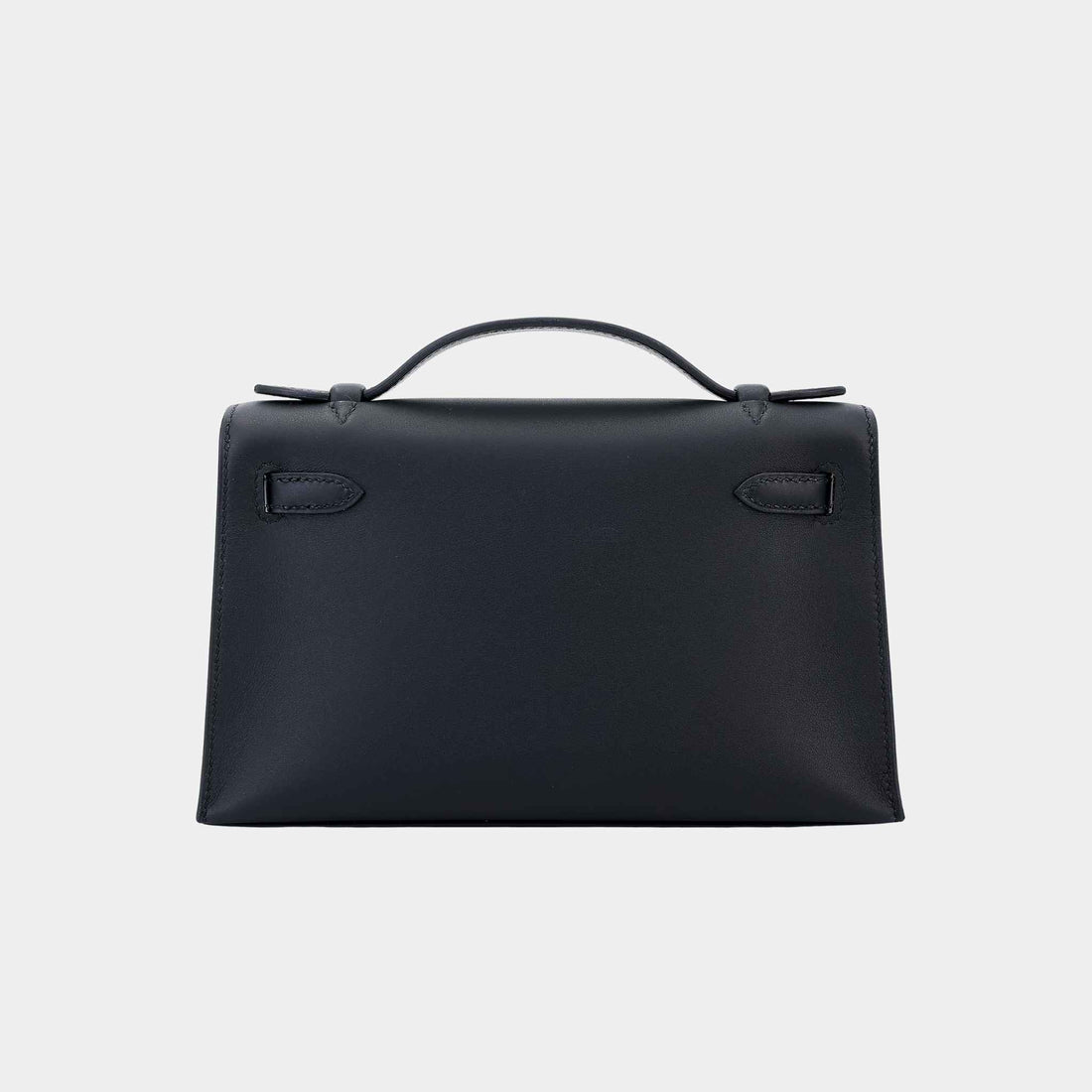 Hermes Kelly Pochette HSS Swift Black/Lime PBHW, Back