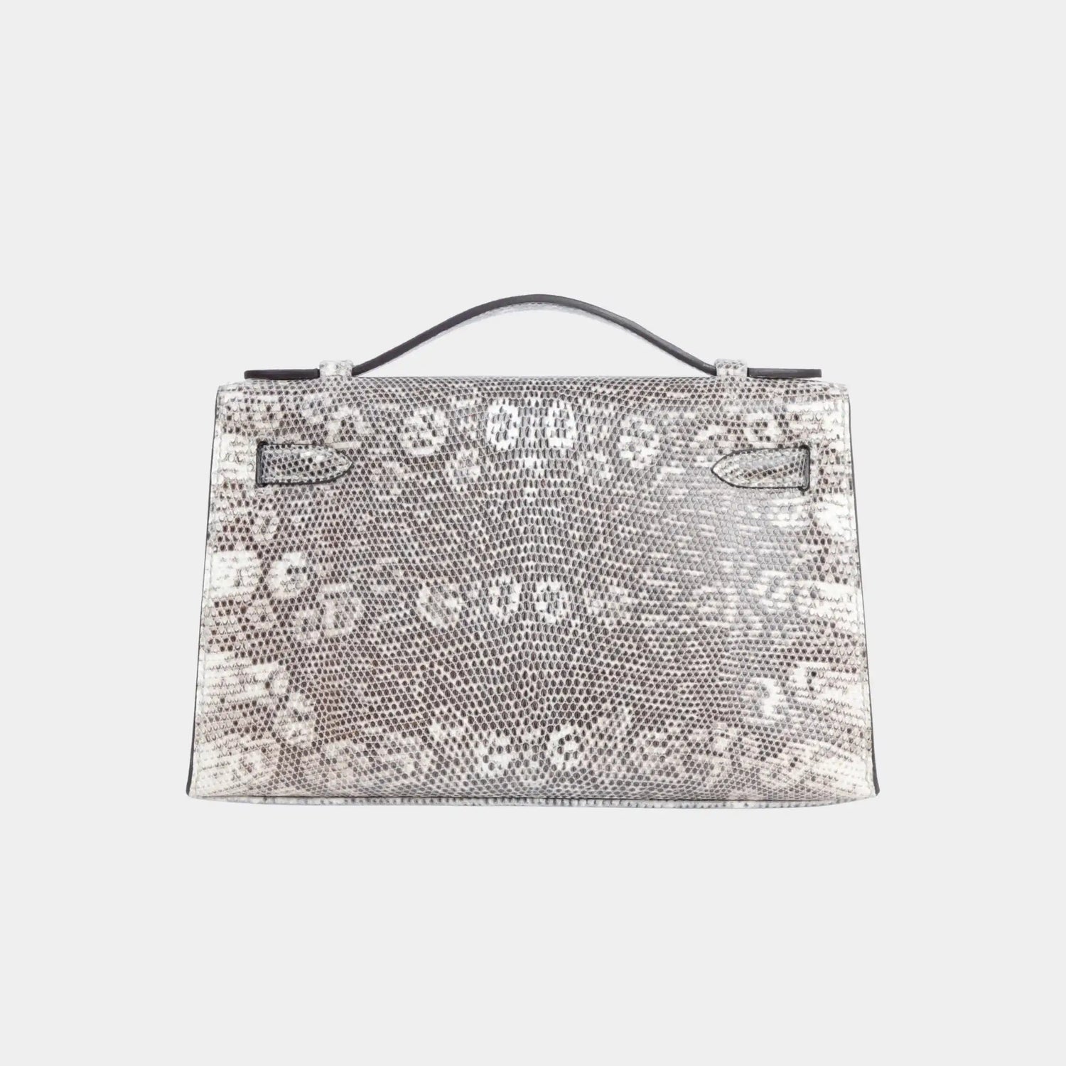 Hermes Kelly Pochette Lizard Ombre PHW , Back